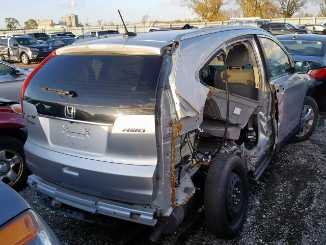 2HKRM4H74DH608620 - 2013 HONDA CR-V EXL SILVER photo 4