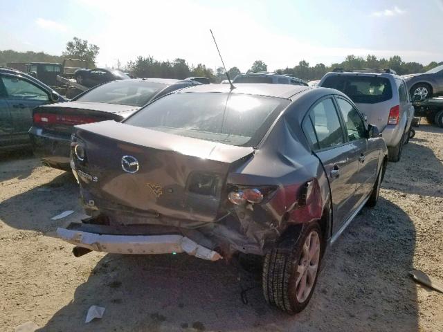 JM1BK324281859181 - 2008 MAZDA 3 S GRAY photo 4