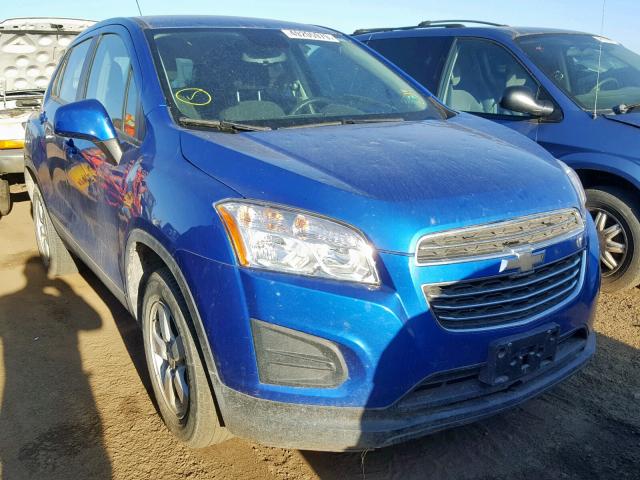 KL7CJPSBXFB258909 - 2015 CHEVROLET TRAX 1LS BLUE photo 1