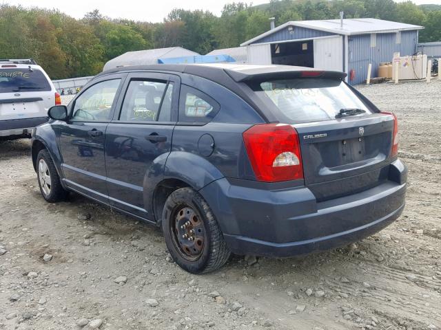 1B3HB28B07D134347 - 2007 DODGE CALIBER BLUE photo 3