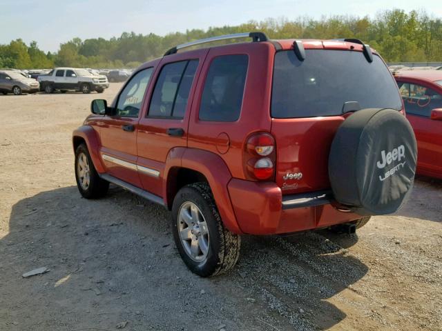 1J4GK58K36W284803 - 2006 JEEP LIBERTY LI BURGUNDY photo 3