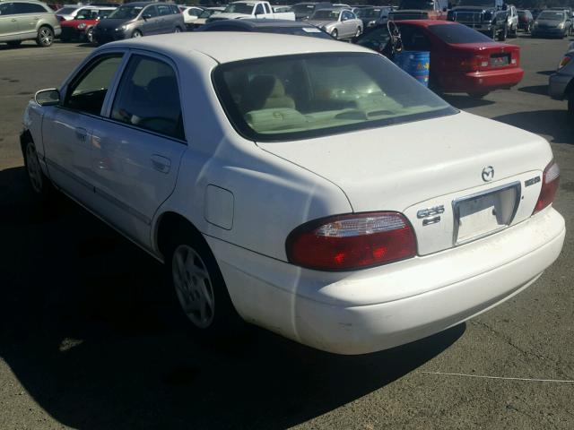 1YVGF22C215225020 - 2001 MAZDA 626 ES WHITE photo 3