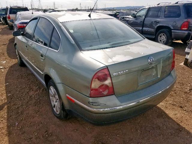 WVWPD63B33P112418 - 2003 VOLKSWAGEN PASSAT GLS GREEN photo 3