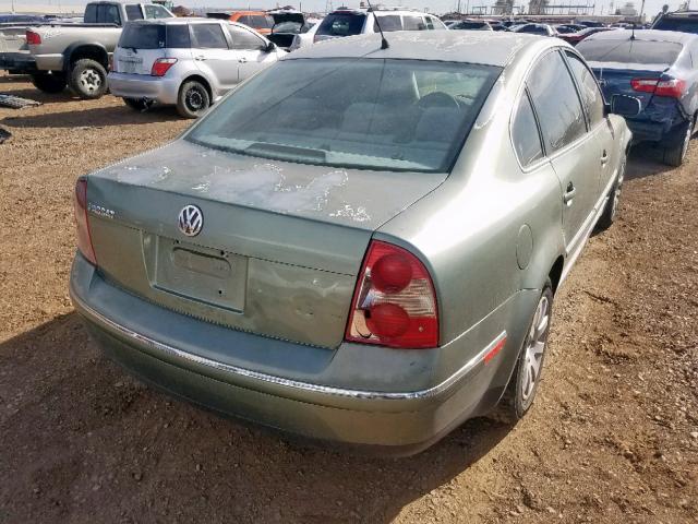 WVWPD63B33P112418 - 2003 VOLKSWAGEN PASSAT GLS GREEN photo 4