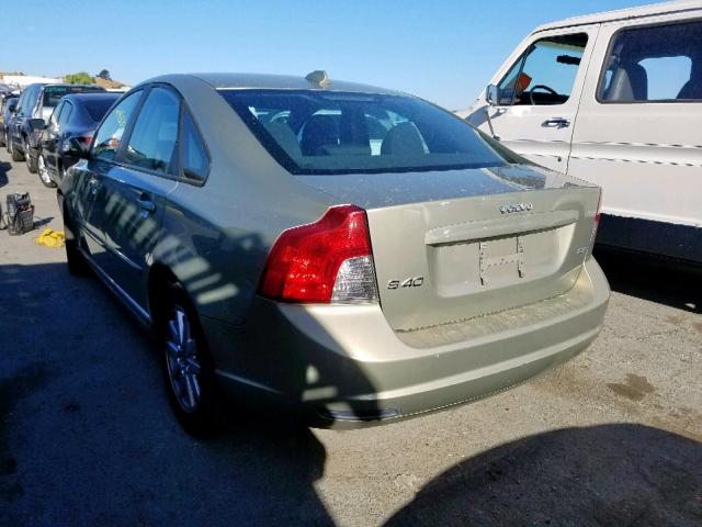 YV1MS382X82397262 - 2008 VOLVO S40 2.4I GREEN photo 3