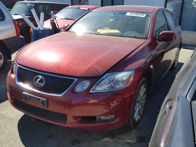 JTHCH96S160009221 - 2006 LEXUS GS GENERAT RED photo 2