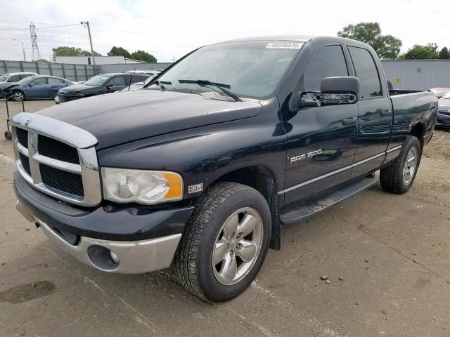 1D7HU18D54J155752 - 2004 DODGE RAM 1500 S BLACK photo 2