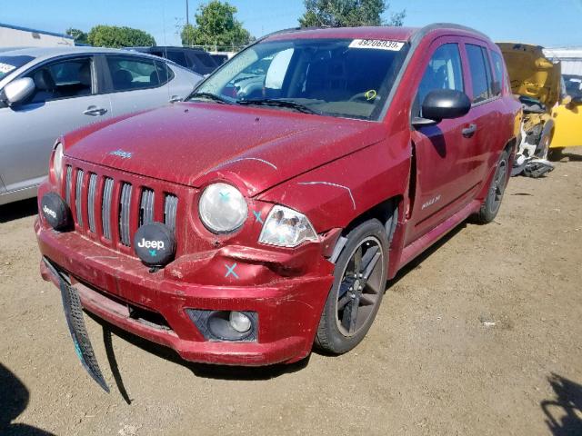 1J8FF47W67D385683 - 2007 JEEP COMPASS RED photo 2