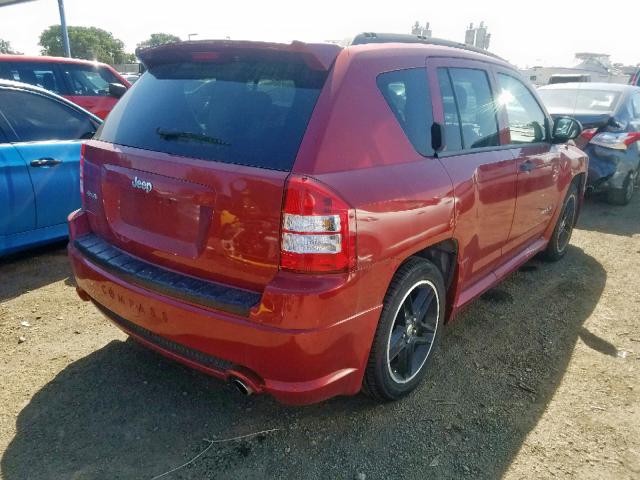 1J8FF47W67D385683 - 2007 JEEP COMPASS RED photo 4