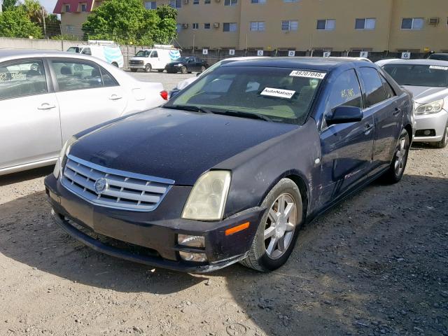 1G6DW677050165787 - 2005 CADILLAC STS BLUE photo 2