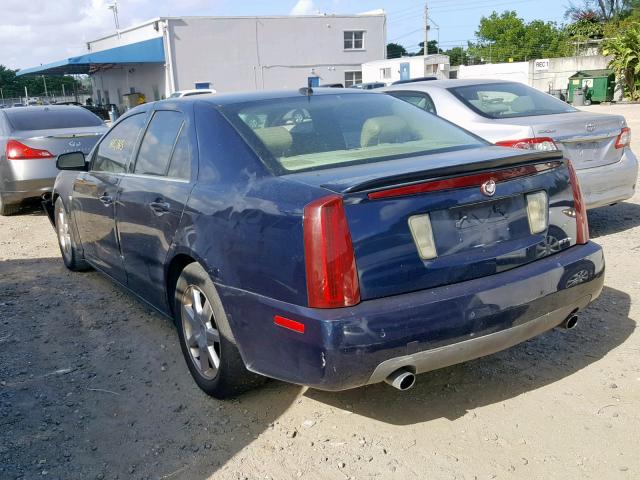 1G6DW677050165787 - 2005 CADILLAC STS BLUE photo 3