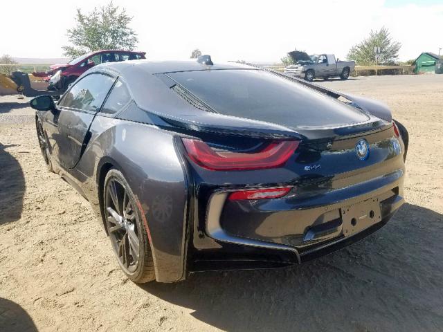 WBY2Z2C58FVX64948 - 2015 BMW I8 BLACK photo 3