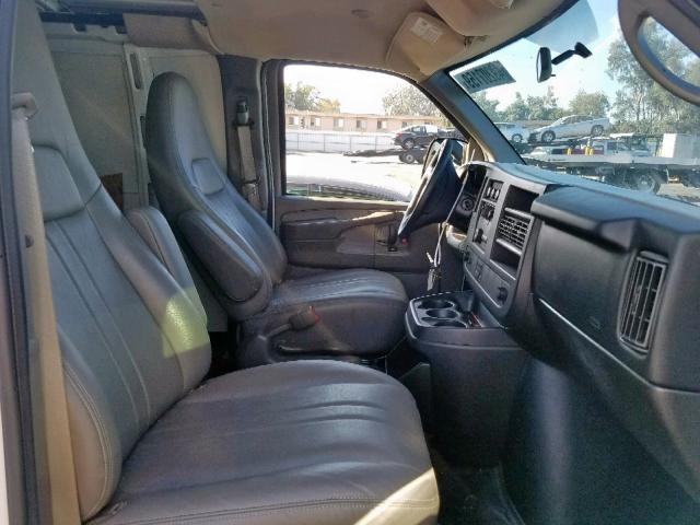 1GCSGAFX4E1167591 - 2014 CHEVROLET EXPRESS G1 WHITE photo 5