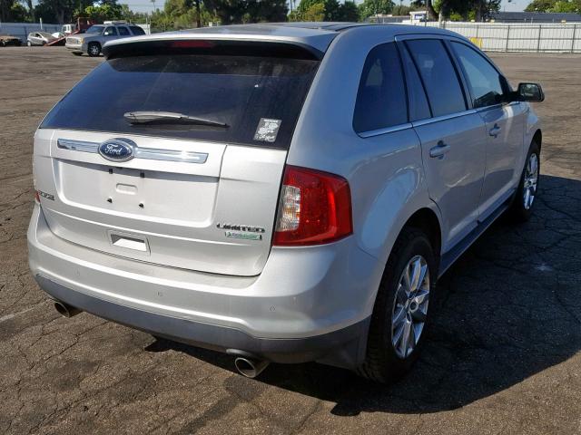 2FMDK3K93CBA60507 - 2012 FORD EDGE LIMIT SILVER photo 4