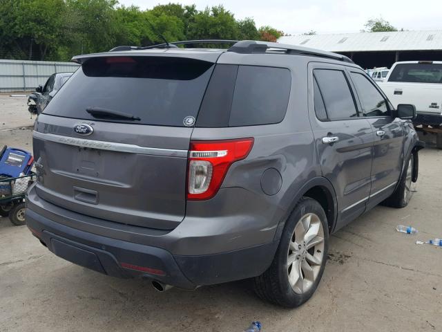 1FMHK7F89CGA98469 - 2012 FORD EXPLORER L CHARCOAL photo 4