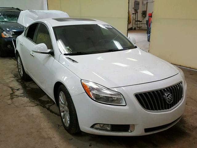 2G4GS5EV7C9194610 - 2012 BUICK REGAL PREM WHITE photo 1