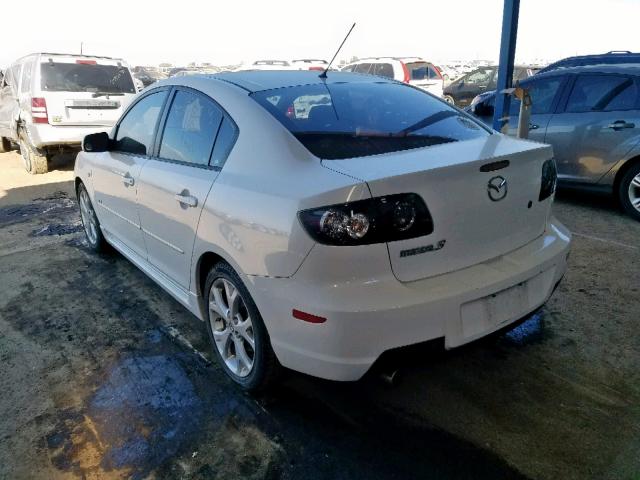 JM1BK324681101621 - 2008 MAZDA 3 S WHITE photo 3