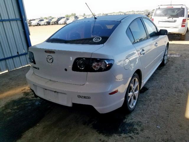 JM1BK324681101621 - 2008 MAZDA 3 S WHITE photo 4