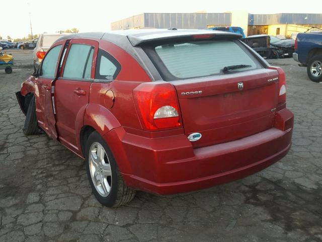 1B3HB48A89D108844 - 2009 DODGE CALIBER SX RED photo 3