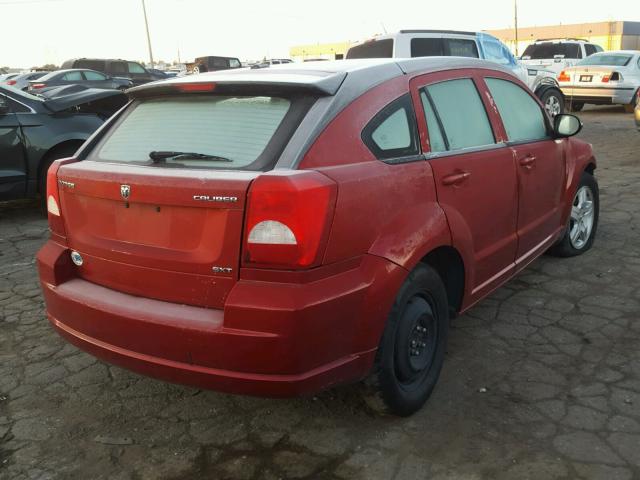 1B3HB48A89D108844 - 2009 DODGE CALIBER SX RED photo 4