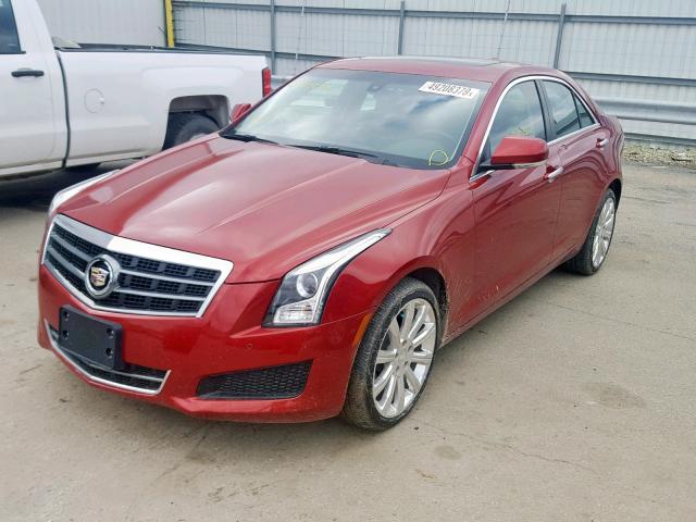 1G6AH5RX5G0113336 - 2016 CADILLAC ATS LUXURY RED photo 2