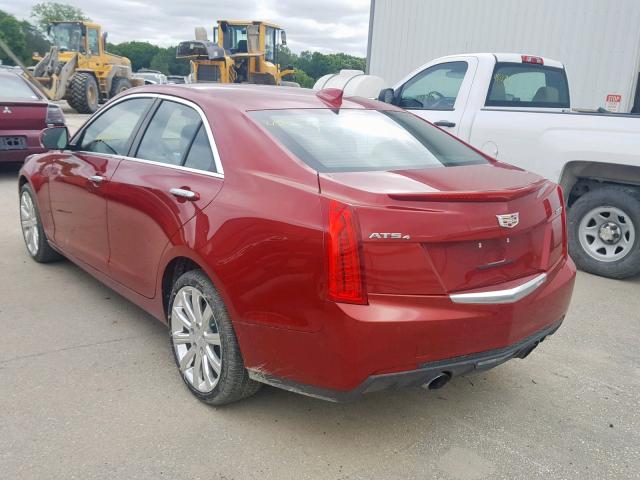 1G6AH5RX5G0113336 - 2016 CADILLAC ATS LUXURY RED photo 3