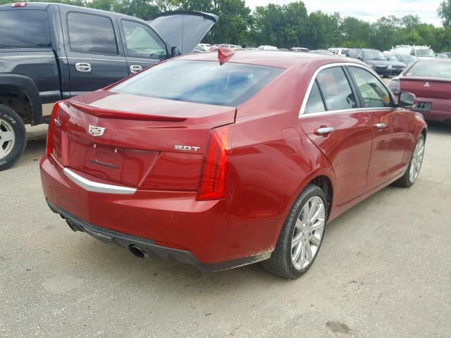 1G6AH5RX5G0113336 - 2016 CADILLAC ATS LUXURY RED photo 4