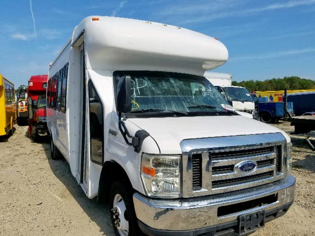 1FDFE45S49DA06527 - 2009 FORD ECONOLINE WHITE photo 1