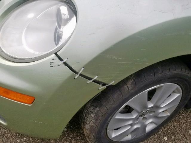 3VWRW31C48M503519 - 2008 VOLKSWAGEN NEW BEETLE მწვანე ფოტო 9