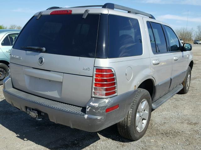 4M2ZU86K35UJ04544 - 2005 MERCURY MOUNTAINEE SILVER photo 4