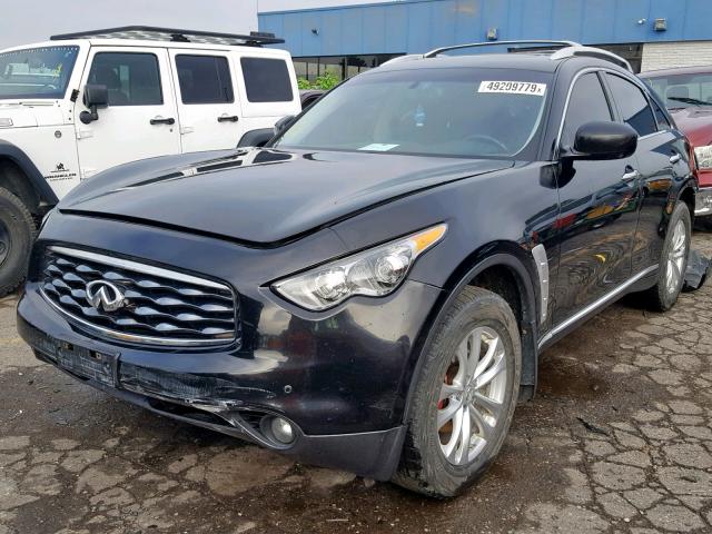 JNRAS18W39M158593 - 2009 INFINITI FX35 BLACK photo 2