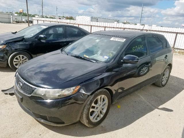 KNAFU5A29C5621043 - 2012 KIA FORTE EX BLACK photo 2