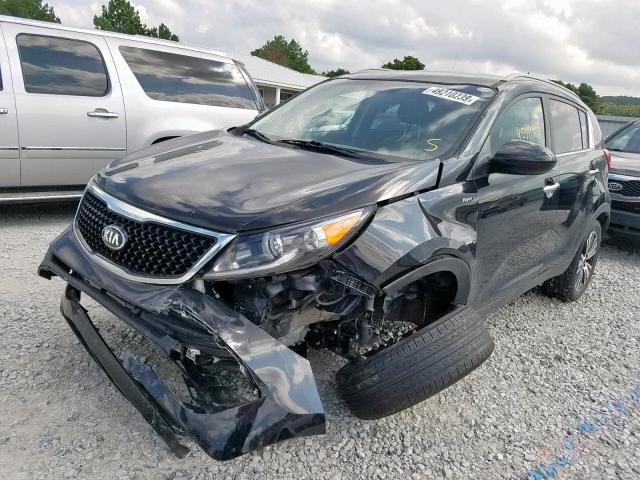 KNDPCCAC8G7874355 - 2016 KIA SPORTAGE E BLACK photo 2