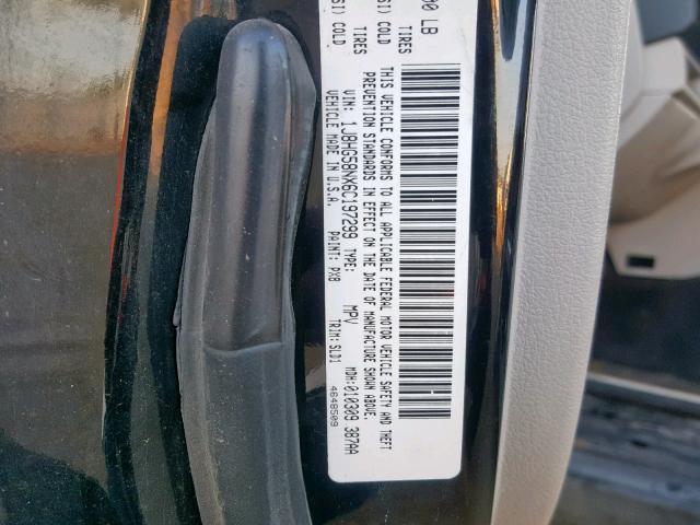 1J8HG58NX6C197299 - 2006 JEEP COMMANDER შავი ფოტო 10