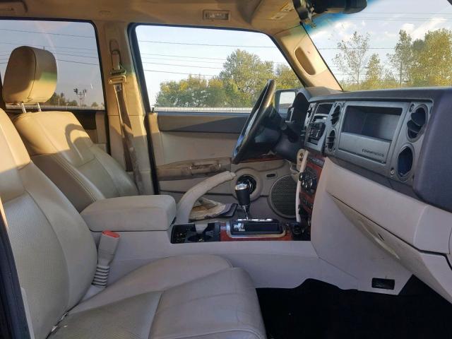 1J8HG58NX6C197299 - 2006 JEEP COMMANDER შავი ფოტო 5