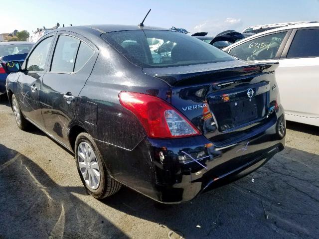 3N1CN7AP7GL815458 - 2016 NISSAN VERSA S BLACK photo 3