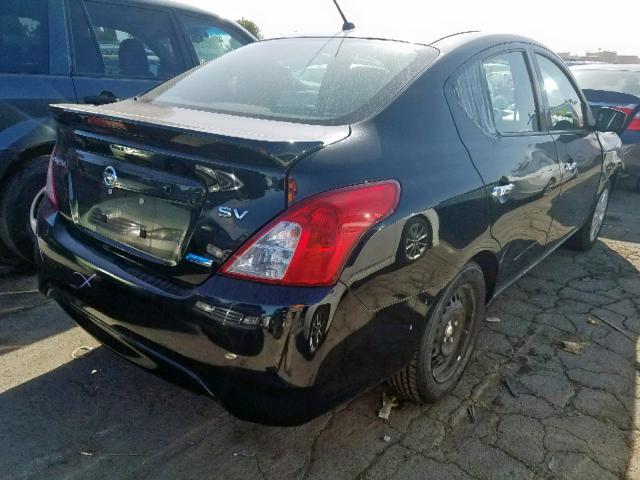 3N1CN7AP7GL815458 - 2016 NISSAN VERSA S BLACK photo 4