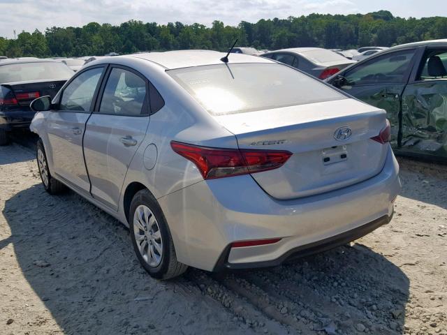 3KPC24A30KE076996 - 2019 HYUNDAI ACCENT SE GRAY photo 3