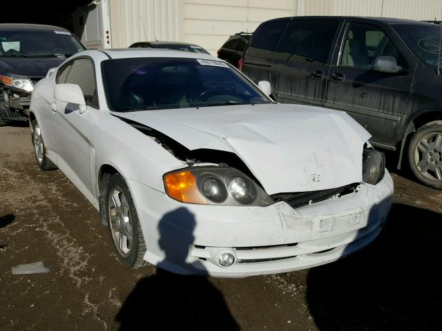 KMHHN65D43U069480 - 2003 HYUNDAI TIBURON SE WHITE photo 1