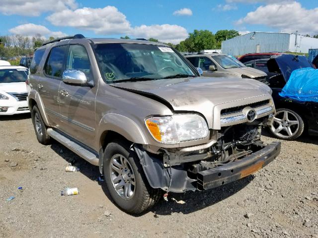 5TDBT48A77S288496 - 2007 TOYOTA SEQUOIA LI BEIGE photo 1