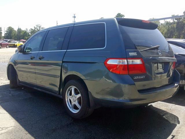 5FNRL38226B096374 - 2006 HONDA ODYSSEY LX CHARCOAL photo 3