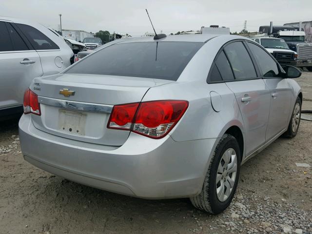 1G1PA5SH7F7279001 - 2015 CHEVROLET CRUZE LS SILVER photo 4