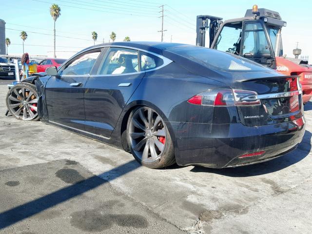 5YJSA1E49HF216188 - 2017 TESLA MODEL S BLACK photo 3