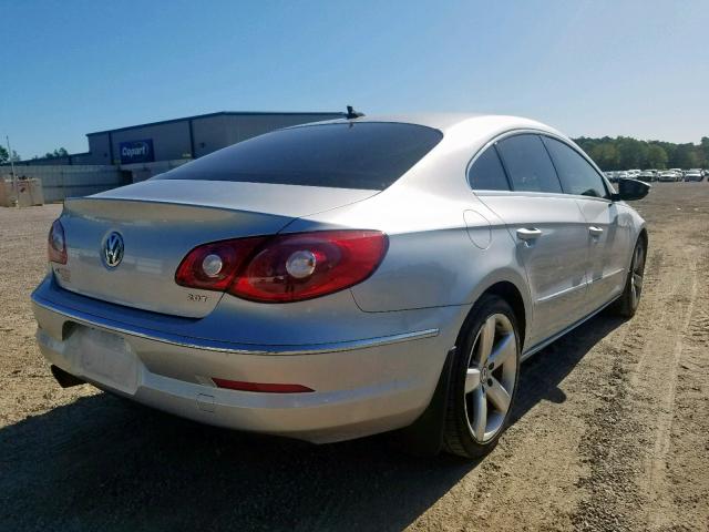 WVWHN7AN7BE713622 - 2011 VOLKSWAGEN CC LUXURY SILVER photo 4