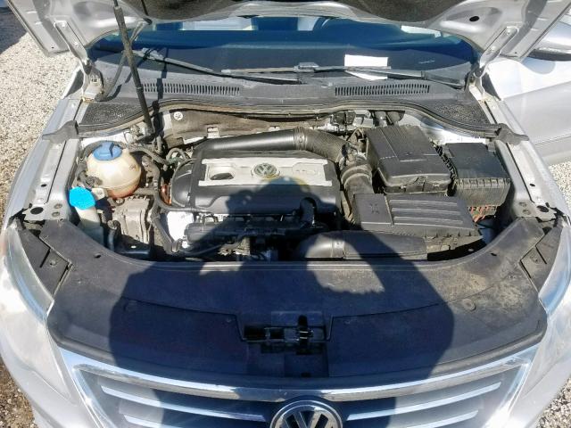 WVWHN7AN7BE713622 - 2011 VOLKSWAGEN CC LUXURY SILVER photo 7
