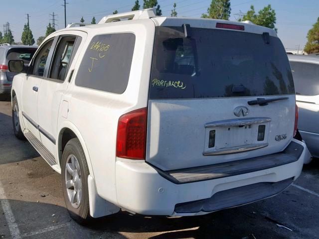 5N3AA08A47N804462 - 2007 INFINITI QX56 WHITE photo 3