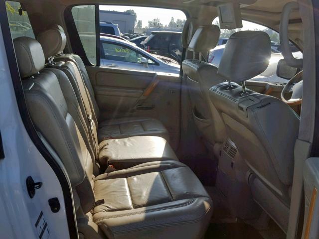 5N3AA08A47N804462 - 2007 INFINITI QX56 WHITE photo 6