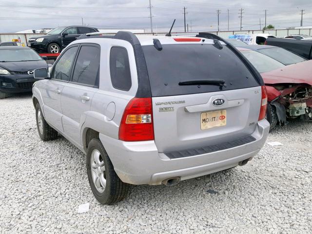 KNDJF723167203983 - 2006 KIA NEW SPORTA SILVER photo 3