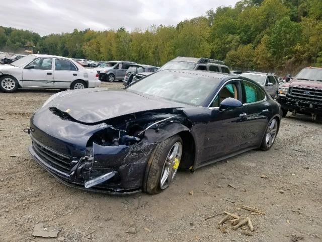 WP0AB2A77JL131383 - 2018 PORSCHE PANAMERA 4 BLUE photo 2