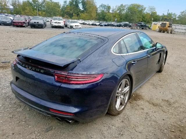 WP0AB2A77JL131383 - 2018 PORSCHE PANAMERA 4 BLUE photo 4